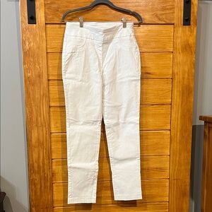 RUBY RD White High-Waisted Pants